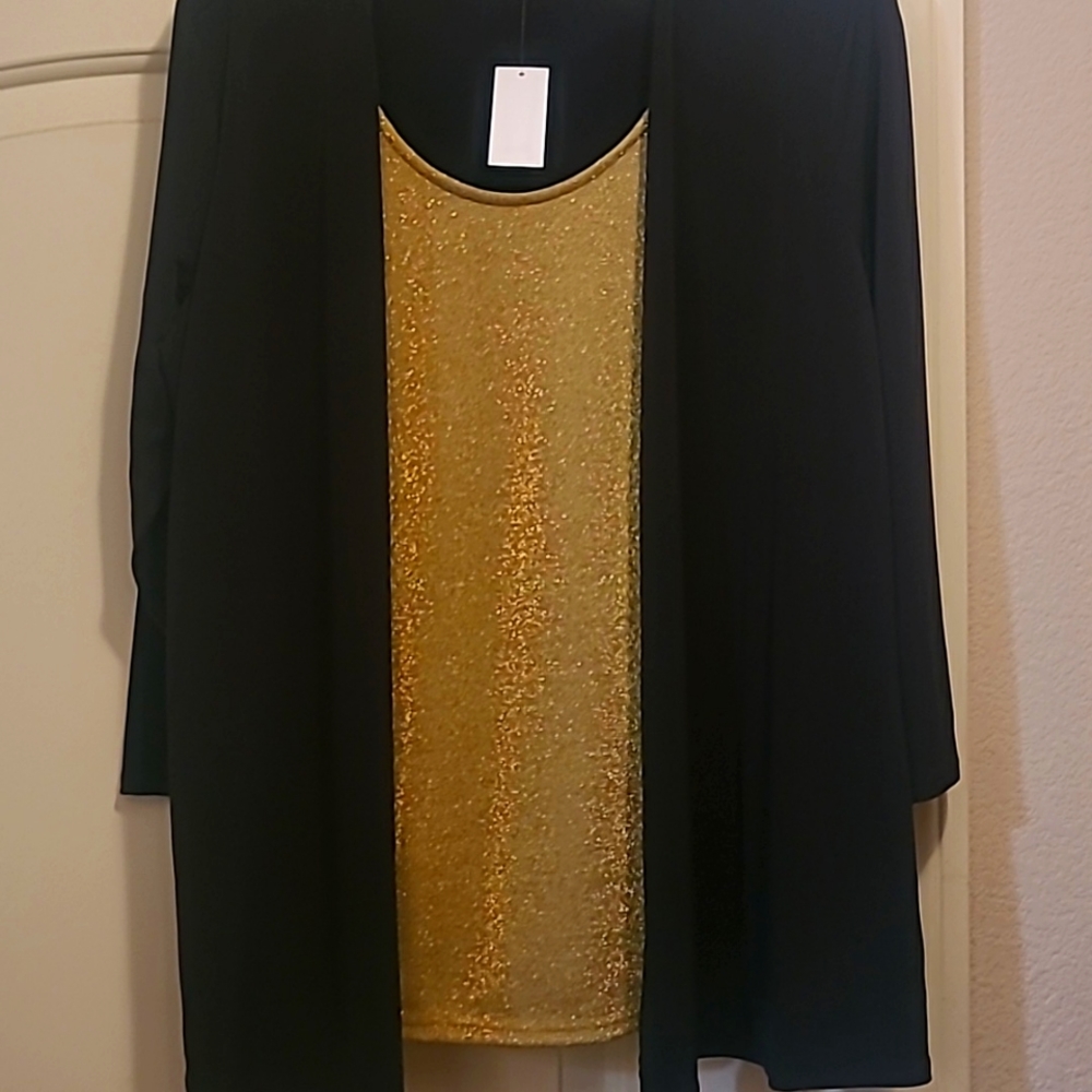 Jaclyn Smith collection blouse LG NWT